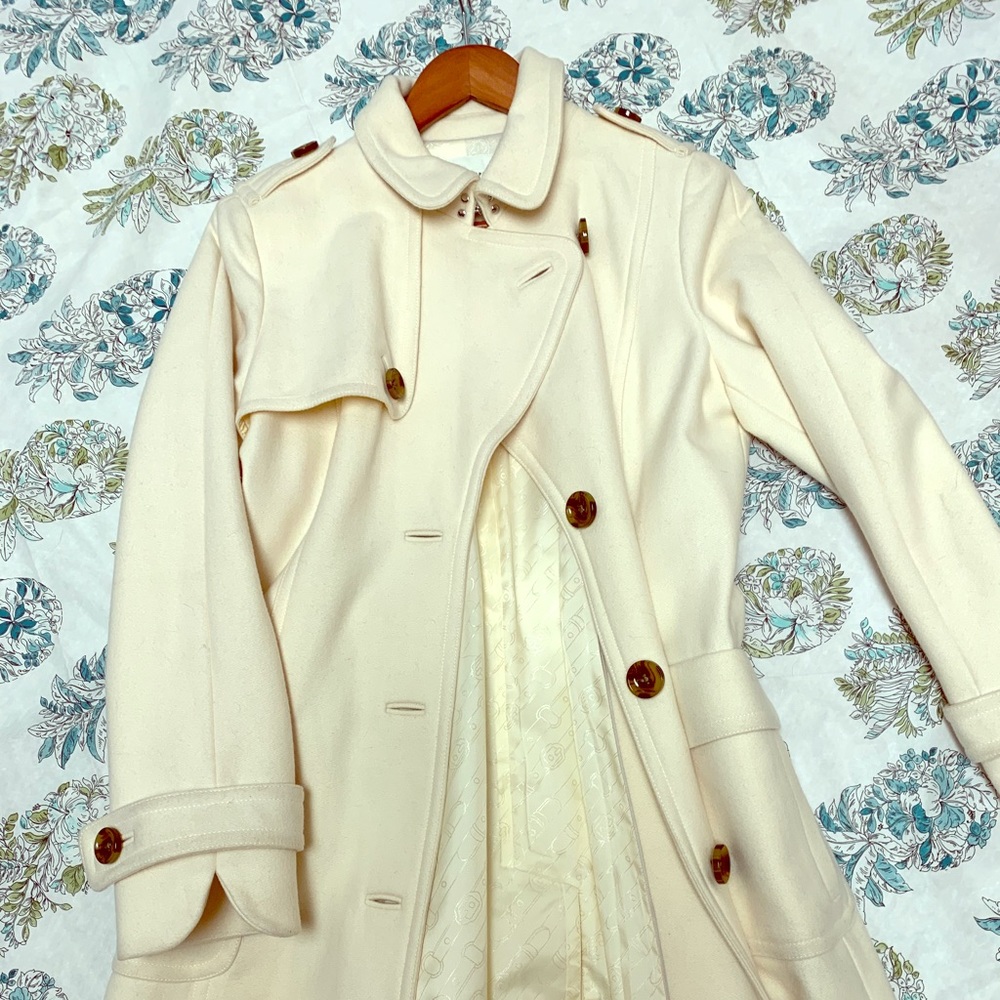 Banana republic cream coat